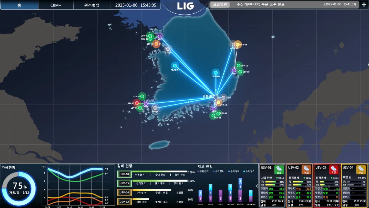 LIG 무인수상정 원격정비 지원체계 스크린샷 5
