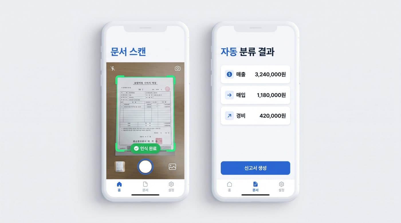 세금 신고 자동화 앱 스크린샷 1