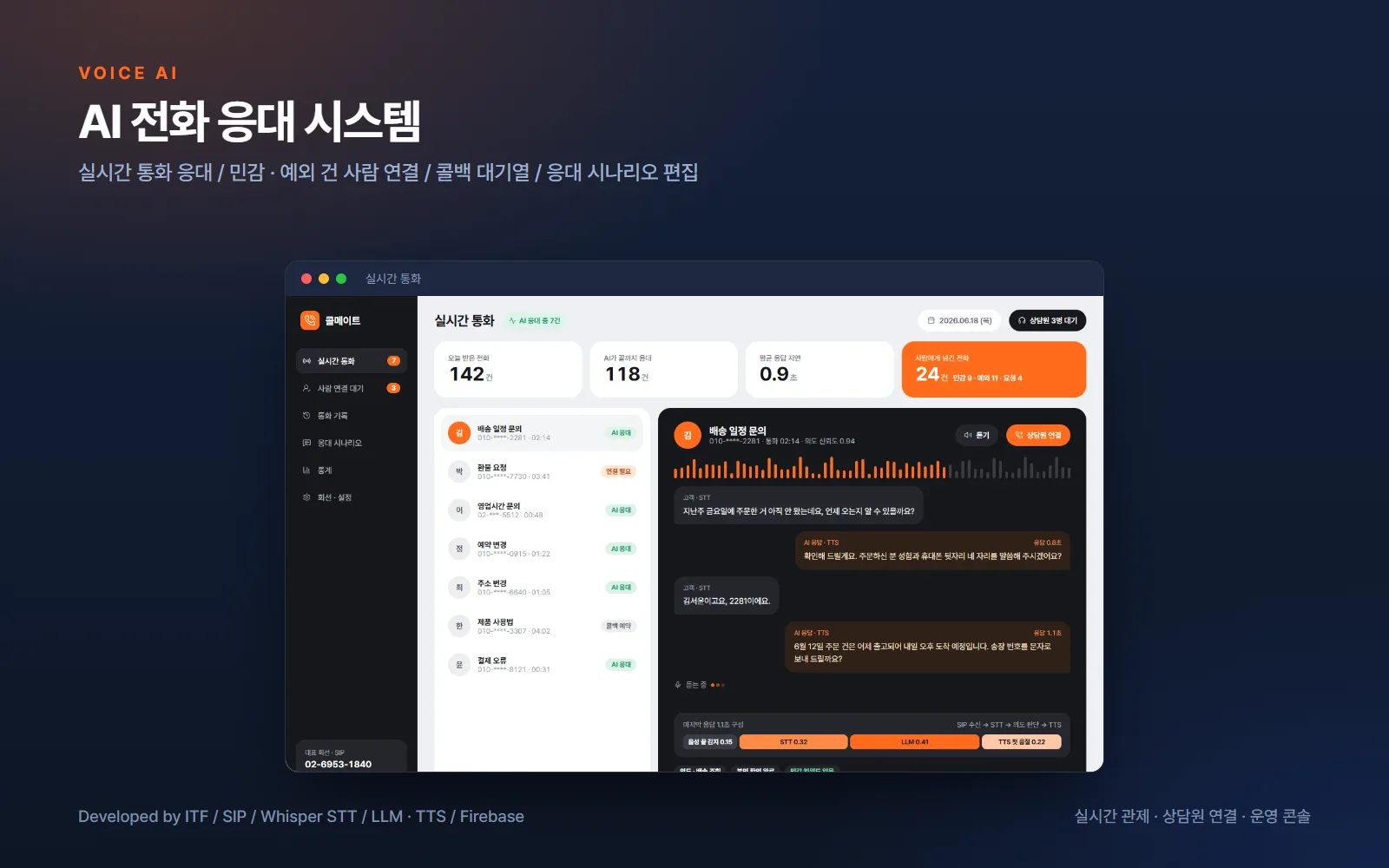 AI 전화 응대 시스템 — AI·XR 개발 사례