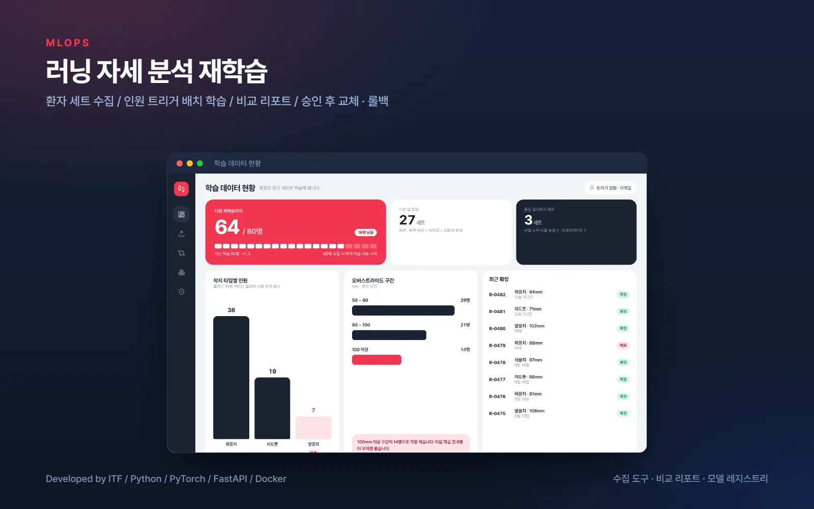 러닝 자세 분석 모델 재학습 시스템 — AI·XR 개발 사례